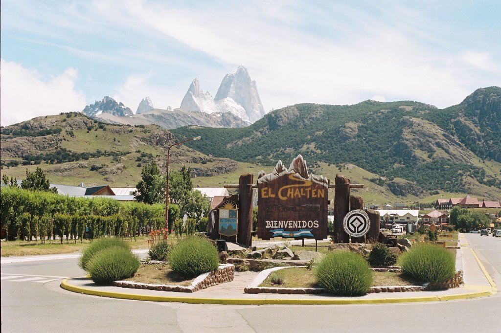 El Chaltén Town Centre Sign Patagonia