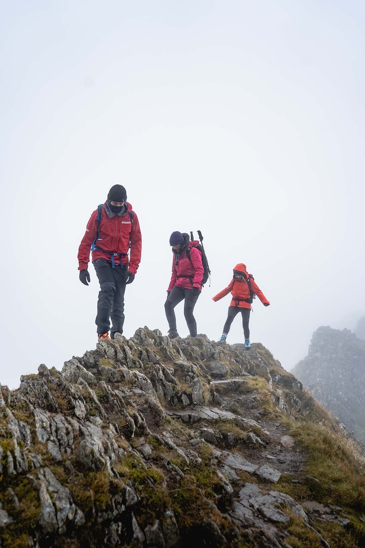 Scrambling Striding Edge