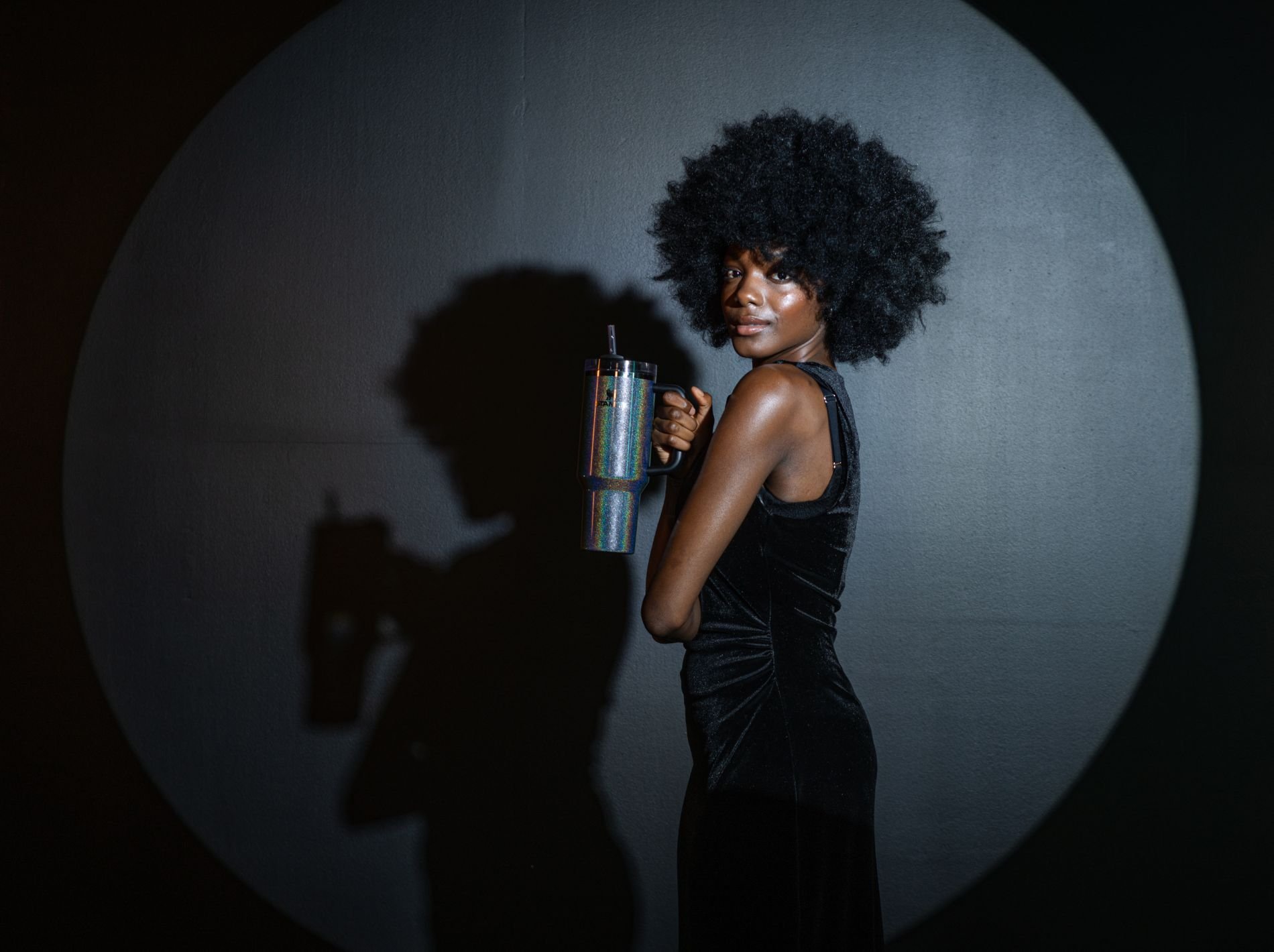 Disco Vibes for the Midnight Glitz Quencher Shoot